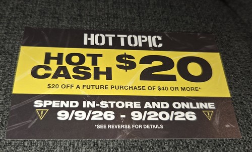 Hot topic cash - topic,